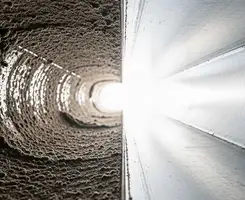air duct cleaning services showing interior duct system inspection and cleaning in Scottsdale, AZ